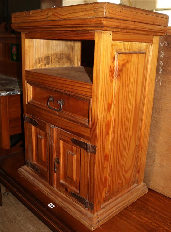 Modern pine bedside cupboard